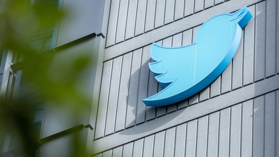 The Twitter logo outside their headquarters in San Francisco, California.(AFP file)