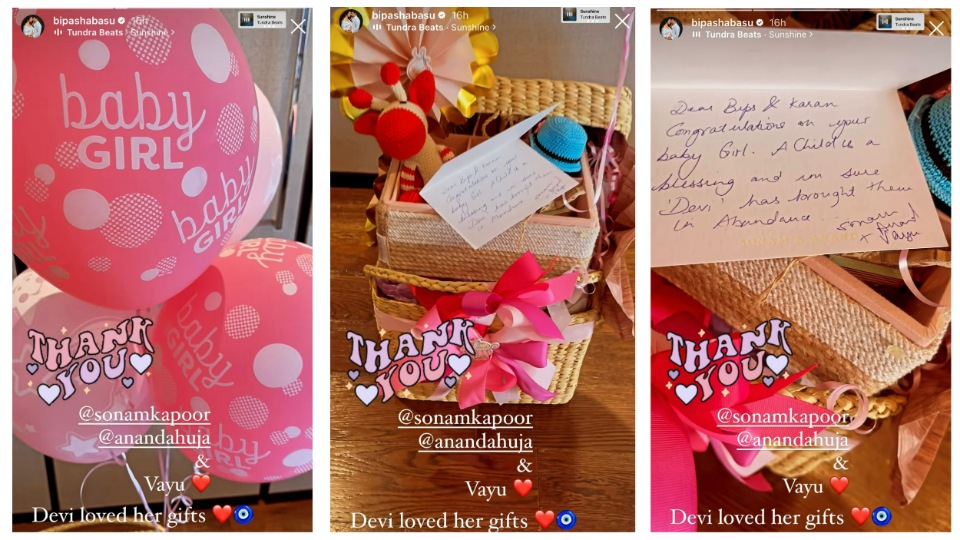Bipasha Basu shared the sweet surprise given by Sonam Kapoor and her husband Anand Ahuja after becoming parent with Karan Singh Grover.