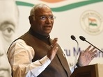 Congress president Mallikarjun Kharge. (HT photo)