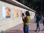 Art exhibition explores elements of Indian mythology, religion and folk lore(HT Gallery) Art exhibition explores elements of Indian mythology, religion and folk lore(HT Gallery)