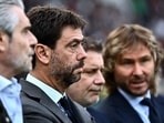 (From L) Juventus's managing director Maurizio Arrivabene, Juventus' President Andrea Agnelli, Juventus Sports Coordinator Federico Cherubini and Juventus' vice-president Pavel Nedved attend the Italian Serie A football match between Torino and Juventus on October 15, 2022 at the Olympic stadium in Turin. (Photo by Marco BERTORELLO / AFP)(AFP) (From L) Juventus's managing director Maurizio Arrivabene, Juventus' President Andrea Agnelli, Juventus Sports Coordinator Federico Cherubini and Juventus' vice-president Pavel Nedved attend the Italian Serie A football match between Torino and Juventus on October 15, 2022 at the Olympic stadium in Turin. (Photo by Marco BERTORELLO / AFP)(AFP)