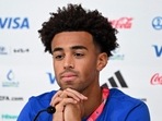 FIFA World Cup: USA's midfielder Tyler Adams gives a press conference at the Qatar National Convention Center (QNCC) in Doha .(AFP) FIFA World Cup: USA's midfielder Tyler Adams gives a press conference at the Qatar National Convention Center (QNCC) in Doha .(AFP)
