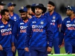 India captain Shikhar Dhawan and teammates leave the field after their loss to New Zealand in 1st one day international cricket match India captain Shikhar Dhawan and teammates leave the field after their loss to New Zealand in 1st one day international cricket match