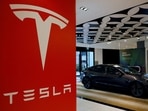  A Tesla model 3 car 