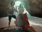 Vijay Deverakonda and Ananya Panday in a still from Liger song Aafat. Vijay Deverakonda and Ananya Panday in a still from Liger song Aafat.