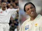 Andrew Flintoff; Shoaib Akhtar Andrew Flintoff; Shoaib Akhtar