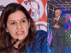 Shiv Sena (UBT) leader Priyanka Chaturvedi (Left), Israel envoy Naor Glion (Centre) along with Union minister Anurag Thakur (Right). Shiv Sena (UBT) leader Priyanka Chaturvedi (Left), Israel envoy Naor Glion (Centre) along with Union minister Anurag Thakur (Right).