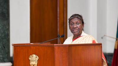 President Droupadi Murmu said farmers of Punjab and Haryana have played a key role in agriculture development in the country. (PTI) President Droupadi Murmu said farmers of Punjab and Haryana have played a key role in agriculture development in the country. (PTI)