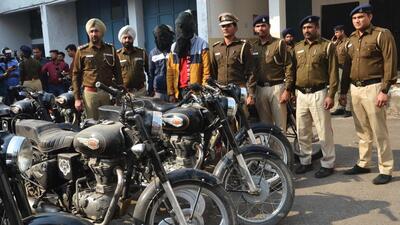 The vehicle lifters used to target Bullet motorcycles following the high demand of the bike in Punjab and were only active in south sector for easy exits. (HT File) The vehicle lifters used to target Bullet motorcycles following the high demand of the bike in Punjab and were only active in south sector for easy exits. (HT File)