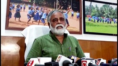 Karnataka education minister BC Nagesh said the teacher “shouldn’t have said that... but it is just politics”. (ANI) Karnataka education minister BC Nagesh said the teacher “shouldn’t have said that... but it is just politics”. (ANI)
