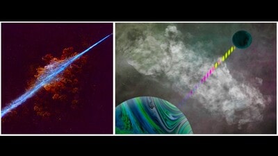 Artistic impression of multipath scattering of different frequencies in a radio beam. (HT file photo) Artistic impression of multipath scattering of different frequencies in a radio beam. (HT file photo)