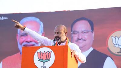Addressing a rally on the outskirts of Bhainsa town before commencing his fifth phase of his padayatra — Praja Sangrama Yatra — Bani Sanjay said he had all the respect for the courts and would abide by the law. (Agencies) Addressing a rally on the outskirts of Bhainsa town before commencing his fifth phase of his padayatra — Praja Sangrama Yatra — Bani Sanjay said he had all the respect for the courts and would abide by the law. (Agencies)