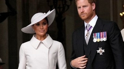 Prince Harry-Meghan Markle: Prince Harry and Meghan Markle, Duke and Duchess of Sussex are seen. (AP) Prince Harry-Meghan Markle: Prince Harry and Meghan Markle, Duke and Duchess of Sussex are seen. (AP)