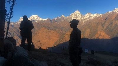 Indian army soldiers check on a shop on the slopes of Auli ski grounds in, Auli, Uttarakhand state, India, Monday, Nov. 28, 2022. India and the United States are conducting a joint military training exercise, Yudh Abhyas, here. (AP Photo/Manish Swarup) (AP) Indian army soldiers check on a shop on the slopes of Auli ski grounds in, Auli, Uttarakhand state, India, Monday, Nov. 28, 2022. India and the United States are conducting a joint military training exercise, Yudh Abhyas, here. (AP Photo/Manish Swarup) (AP)