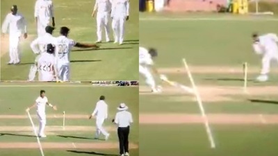 Bangladesh players in disbelief after India A captain given not out Bangladesh players in disbelief after India A captain given not out