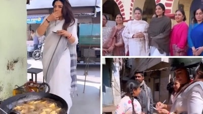 Raveena Tandon enjoys in Bhopal, Madhya Pradesh. Raveena Tandon enjoys in Bhopal, Madhya Pradesh.