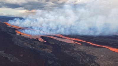 Mauna Loa Volcano: The lava on the northeast rift zone of Mauna Loa in Hawaii. (AFP) Mauna Loa Volcano: The lava on the northeast rift zone of Mauna Loa in Hawaii. (AFP)
