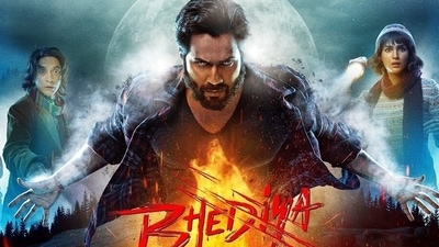 Bhediya is the story of a man after he is bitten by a mythical wolf. Bhediya is the story of a man after he is bitten by a mythical wolf.