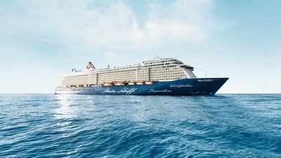 Cruise ships exude outsized air pollution and carbon emissions. (TUI) Cruise ships exude outsized air pollution and carbon emissions. (TUI)