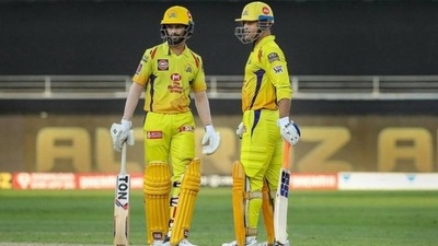 Ruturaj Gaikwad and MS Dhoni for CSK in IPL 2022 (PTI) Ruturaj Gaikwad and MS Dhoni for CSK in IPL 2022 (PTI)