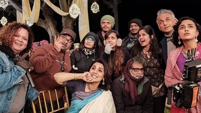 Neetu Kapoor has shared a picture from the sets of her next. Neetu Kapoor has shared a picture from the sets of her next.