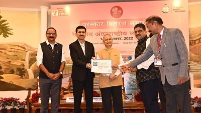 Indramani Tripathy, Director, I&PR, Government of Odisha and Subash Nial, Director, Odisha Pavilion at IITF, 2022 have received the award. Indramani Tripathy, Director, I&PR, Government of Odisha and Subash Nial, Director, Odisha Pavilion at IITF, 2022 have received the award.