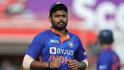 Sanju Samson in action for Team India. Sanju Samson in action for Team India.