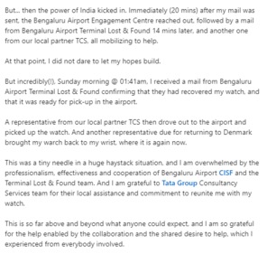 Andres Andersen's LinkedIn post. (LinkedIn/@Andres Andersen)