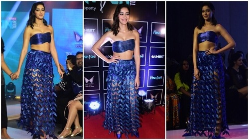 Ananya Panday turns showstopper at a fashion show. (HT Photo/Varinder Chawla) Ananya Panday turns showstopper at a fashion show. (HT Photo/Varinder Chawla)