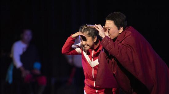 A scene from the Tibetan play Pah-Lak. (Courtesy Prithvi Festival)