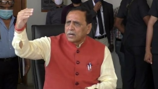 Former Gujarat chief minister Vijay Rupani (ANI Photo)