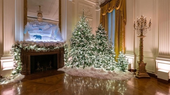 The decorations in the public rooms are dedicated to unifying forces.(Instagram/@flotus)