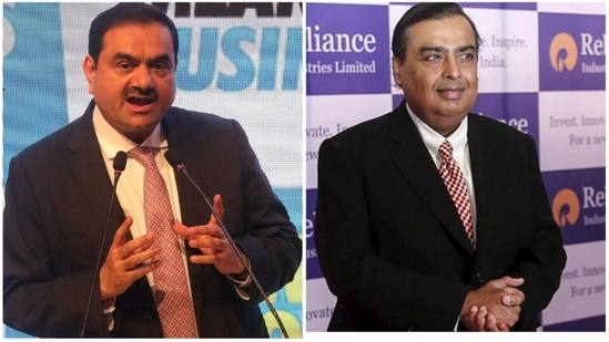 The Forbes 2022 report of India's top 100 richest people is out. The combined wealth of India’s 100 richest grew by $25 billion to touch $800 billion. Gautam Adani bagged the top spot while Mukesh Ambani is the second richest.(File Photo)
