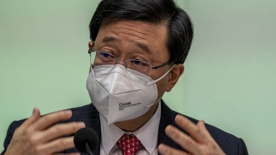 Hong Kong Chief Executive John Lee (AP Photo)