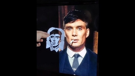 Man creates Cillian Murphy's cutout from paper.(Instagram/@eduwoes)