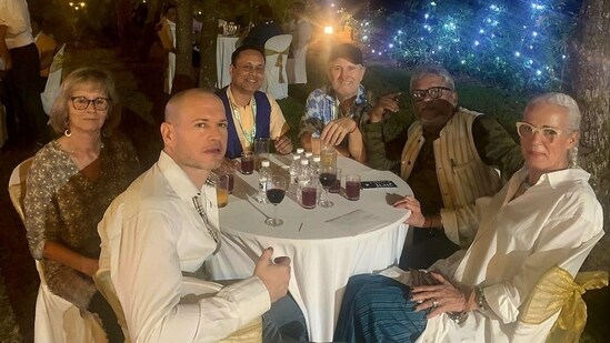Nadav Lapid and Sudipto Sen along with other IFFI jury members at the festival. 