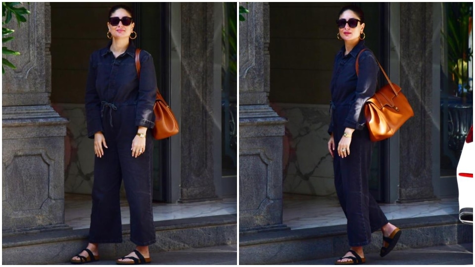 Kareena Kapoor stuns in a denim jumpsuit. (HT Photo/Varinder Chawla) Kareena Kapoor stuns in a denim jumpsuit. (HT Photo/Varinder Chawla)