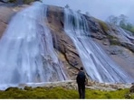 The image is taken from a reposted video of Dibang Valley waterfall by Arunachal Pradesh CM Pema Khandu.