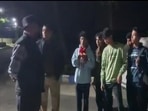 A mob of students of class 10th-11th attacked a 5-month pregnant History teacher in Jawahar Navodaya Vidyalaya in Dibrugarh.(ANI) A mob of students of class 10th-11th attacked a 5-month pregnant History teacher in Jawahar Navodaya Vidyalaya in Dibrugarh.(ANI)