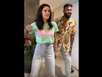 Hardik Pandya getting dance lessons from his wife Natasa Stankovic. (Instagram/@hardikpandya93) Hardik Pandya getting dance lessons from his wife Natasa Stankovic. (Instagram/@hardikpandya93)