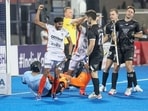 Still from the game(Twitter/TheHockeyIndia)