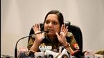 The first woman police commissioner of Uttar Pradesh, Laxmi Singh, speaks to mediapersons after taking charge at commissioner office in Sector 108, in Gautam Budh Nagar on Wednesday. (Sunil Ghosh/HT Photo) The first woman police commissioner of Uttar Pradesh, Laxmi Singh, speaks to mediapersons after taking charge at commissioner office in Sector 108, in Gautam Budh Nagar on Wednesday. (Sunil Ghosh/HT Photo)