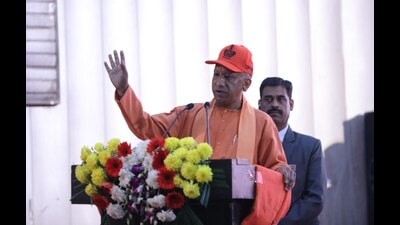 Uttar Pradesh chief minister Yogi Adityanath at the regional conference on disaster management in Lucknow on Wednesday. (Deepak Gupta/HT) Uttar Pradesh chief minister Yogi Adityanath at the regional conference on disaster management in Lucknow on Wednesday. (Deepak Gupta/HT)