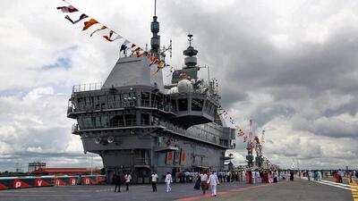 According to Admiral Hari Kumar, the sea-going trials are already over after which the carrier was commissioned. Now, the aircraft integration trials have started. (REUTERS) According to Admiral Hari Kumar, the sea-going trials are already over after which the carrier was commissioned. Now, the aircraft integration trials have started. (REUTERS)