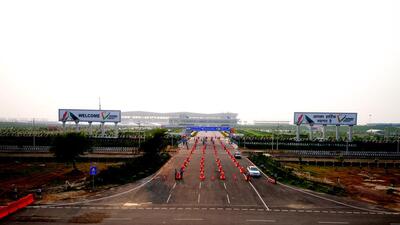 The Buddh International Circuit motor racing circuit in Greater Noida. (HT Archive)