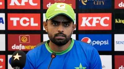 Rawalpindi: Pakistan's skipper Babar Azam speaks during a press conference, in Rawalpindi, Pakistan, Wednesday, Nov. 30, 2022.AP/PTI Photo
(AP11_30_2022_000117B) (AP) Rawalpindi: Pakistan's skipper Babar Azam speaks during a press conference, in Rawalpindi, Pakistan, Wednesday, Nov. 30, 2022.AP/PTI Photo
(AP11_30_2022_000117B) (AP)