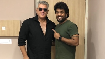 Ajith Kumar has sported a new look.