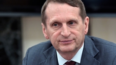 Russia-Ukraine War: Sergei Naryshkin, head of the Russian Foreign Intelligence Service is seen. (AP) Russia-Ukraine War: Sergei Naryshkin, head of the Russian Foreign Intelligence Service is seen. (AP)
