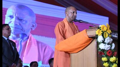 Chief minister Yogi Adityanath participating in inception day programme of GIDA in Gorakhpur on Wednesday. (Sourced) Chief minister Yogi Adityanath participating in inception day programme of GIDA in Gorakhpur on Wednesday. (Sourced)
