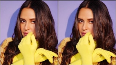 Styled by fashion stylist Aastha Sharma, Neha wore her tresses open in wavy curls with a middle part. (Instagram/@nehadhupia) Styled by fashion stylist Aastha Sharma, Neha wore her tresses open in wavy curls with a middle part. (Instagram/@nehadhupia)
